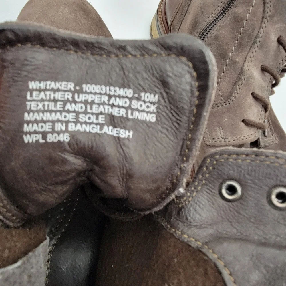 Bar III Whitaker Mens Suede Brown Leather Ankle Boots Size 10M WPL8046